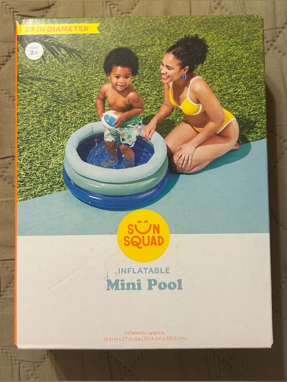 Sun Squad Inflatable Mini Pool for Kids